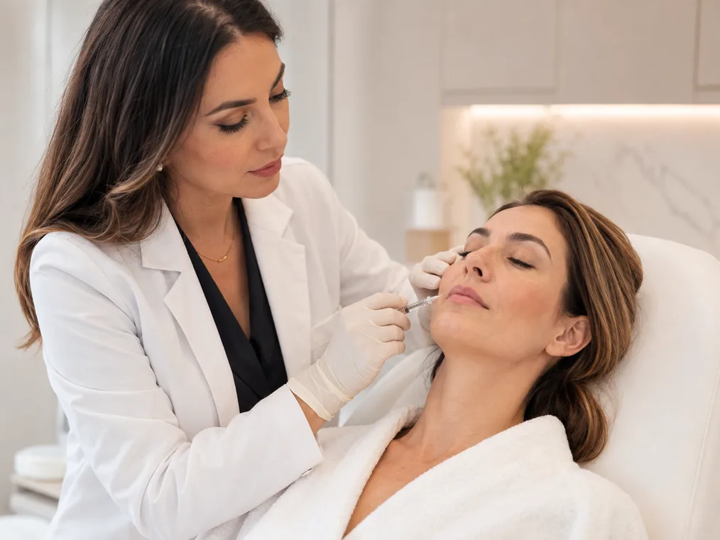 Injectables and facial rejuvenation procedure